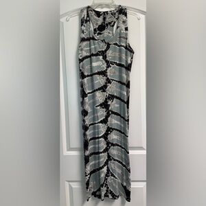 Young Fabulous & Broke Tie Dye fitted maxi dress Sz Med Racerback